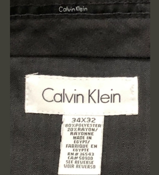 Calvin Klein Mens Dress Pants Black Size 34x32 - Picture 8 of 9